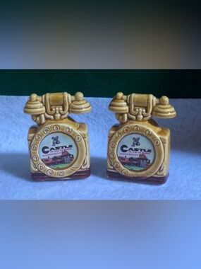 Telephone shaped salt & pepper from The Castle in the Clouds New Hampshire